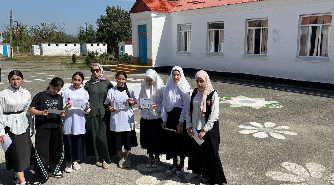 Проведение акции антитеррористического направления в Чонтаульской СОШ №1.