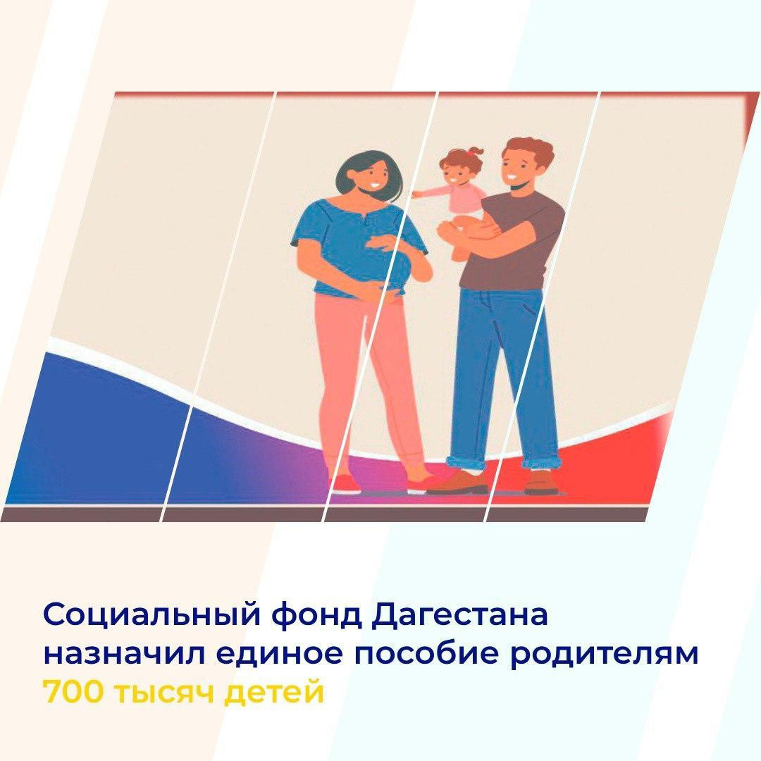 Социальный фонд Дагестана назначил единое пособие родителям 700 тысяч детей