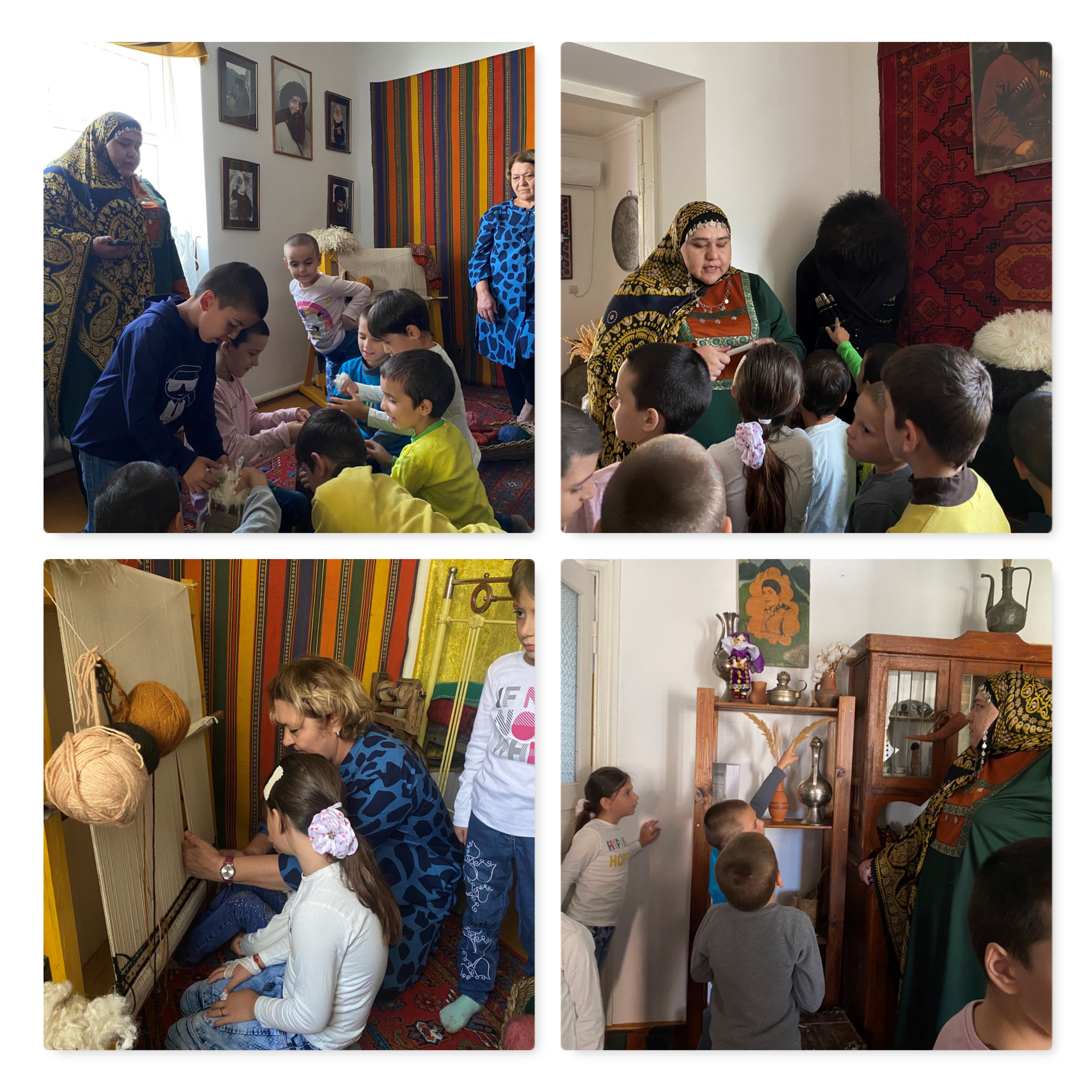 Воспитанники дошкольного отделения Центра посетили этнодом «Сакля»