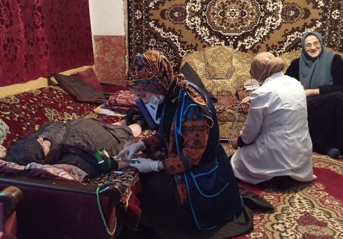 Выезд медицинских сотрудников на дому проекта "Старшее поколение"