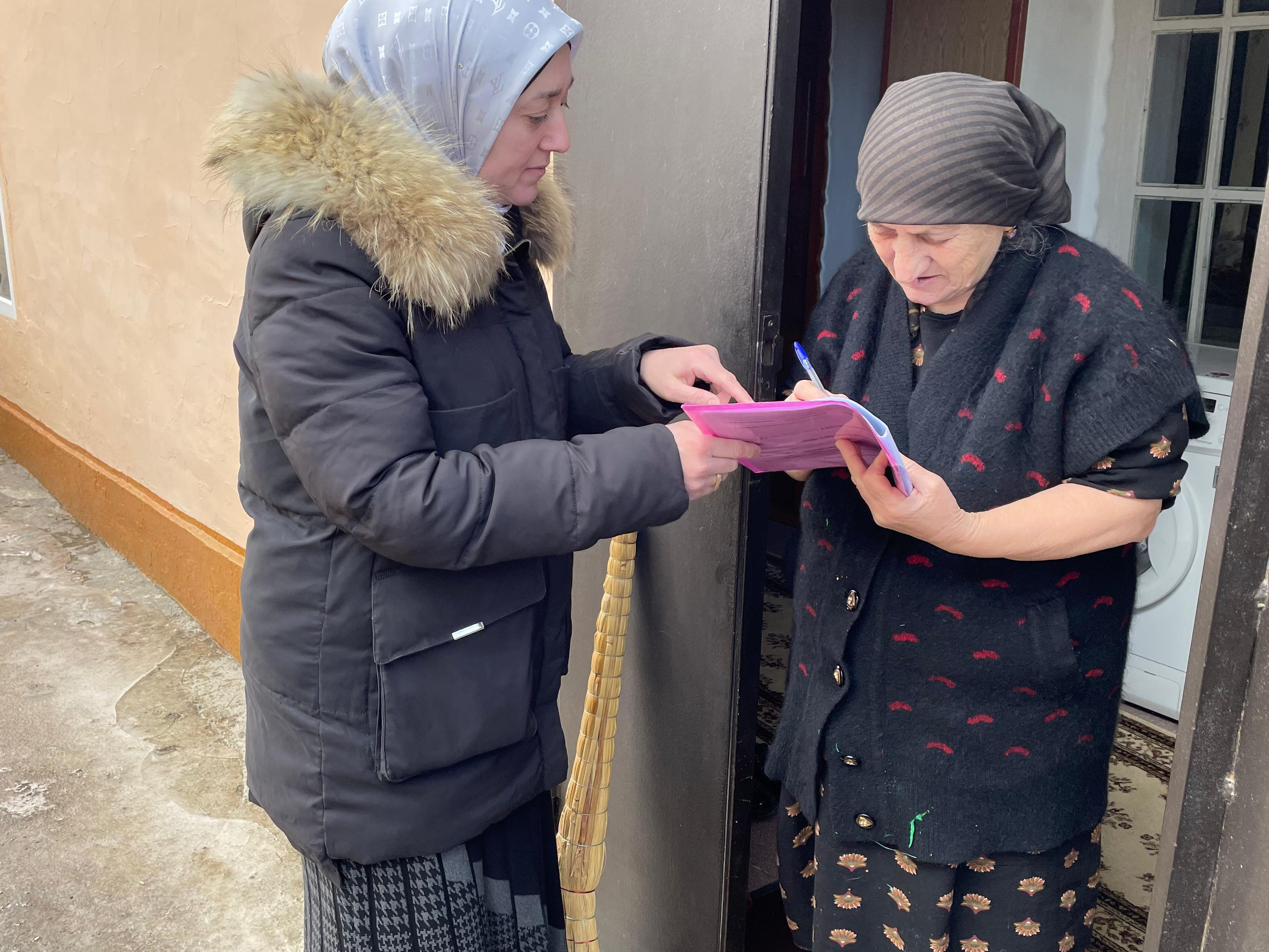 Подворный обход в с.Дылым