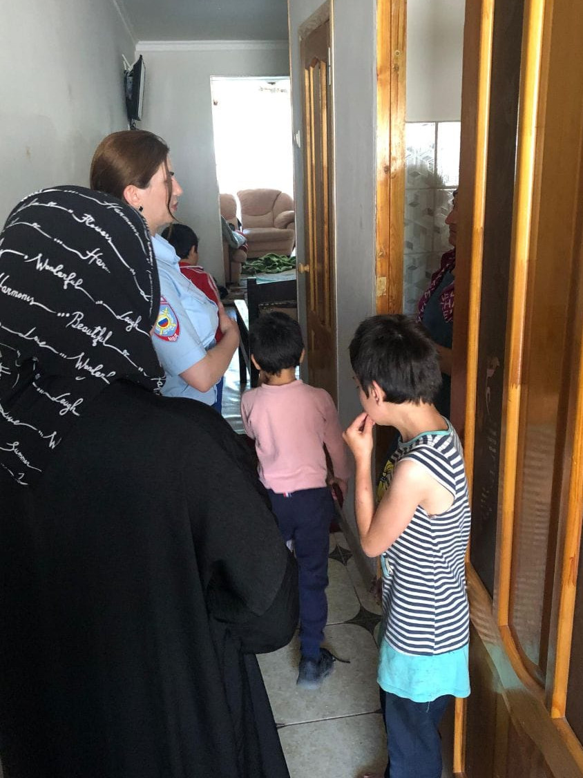 Обход по семьям СОП района