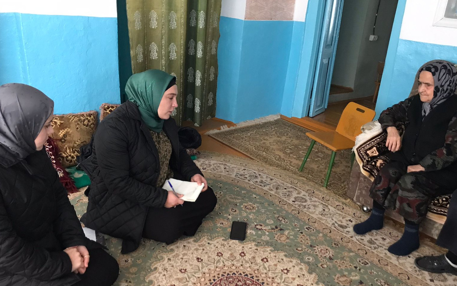 Выезд мобильной бригады в с.Хубар и в с.Гертма