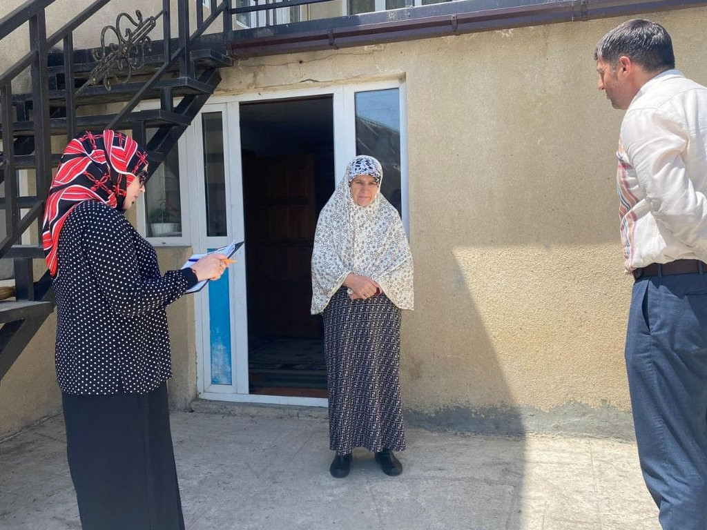 Подворный обход в с.Гертма и в  с.Хубар