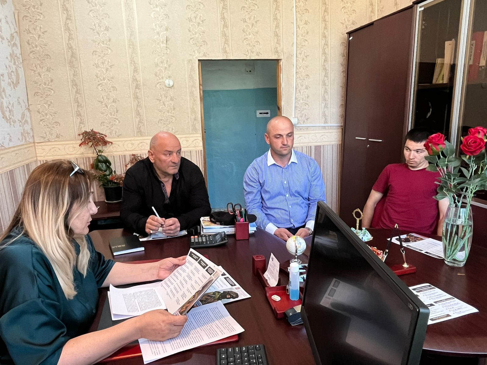 Встреча с безработными для информировании об условиях поступления на службу по контракту.