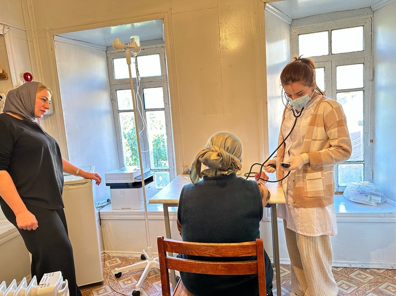 Мобильная бригада ГБУ РД ЦСОН в МО «Рутульский район» на плановом выезде.