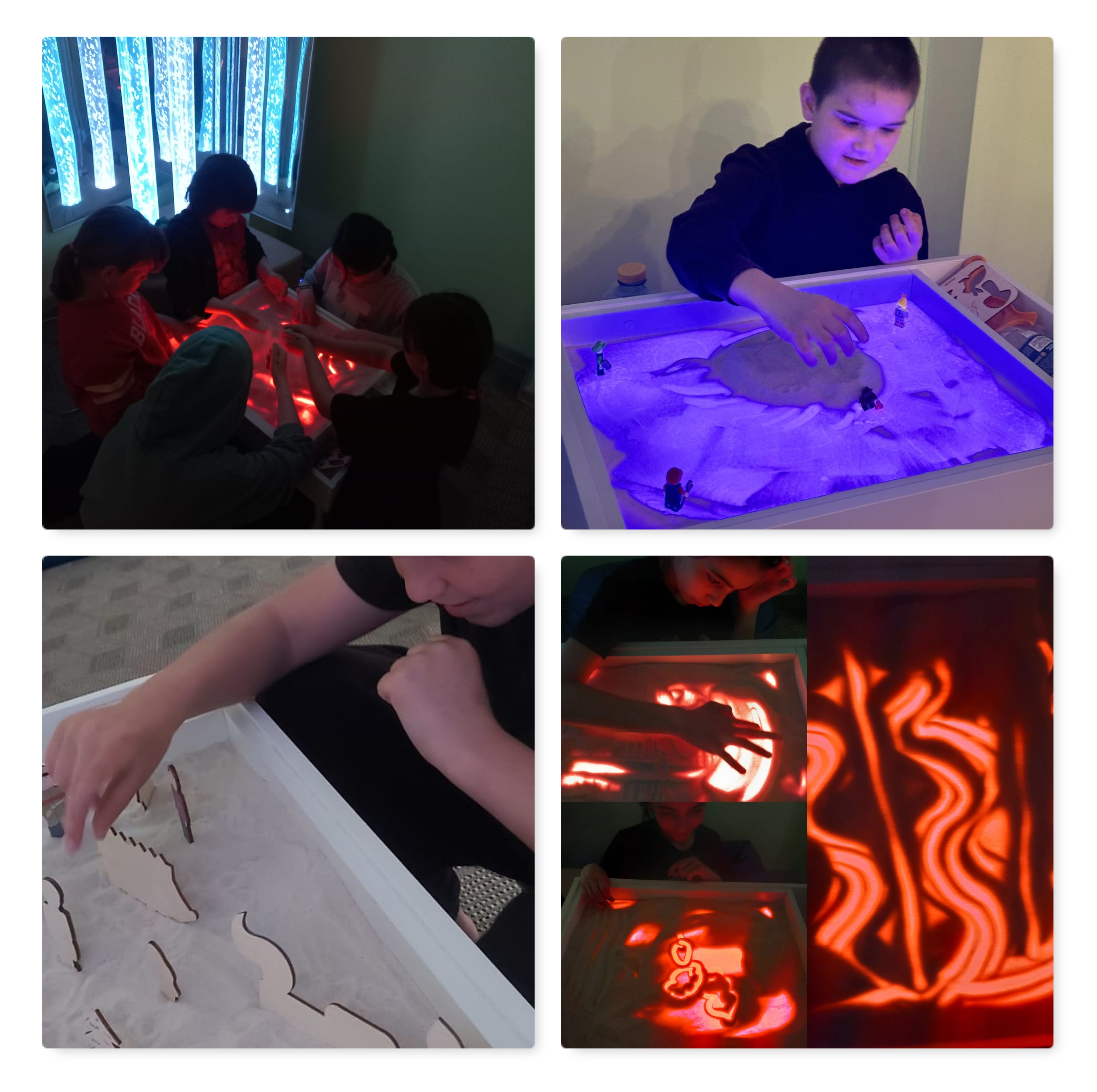 В Центре проходят занятия по песочной терапии