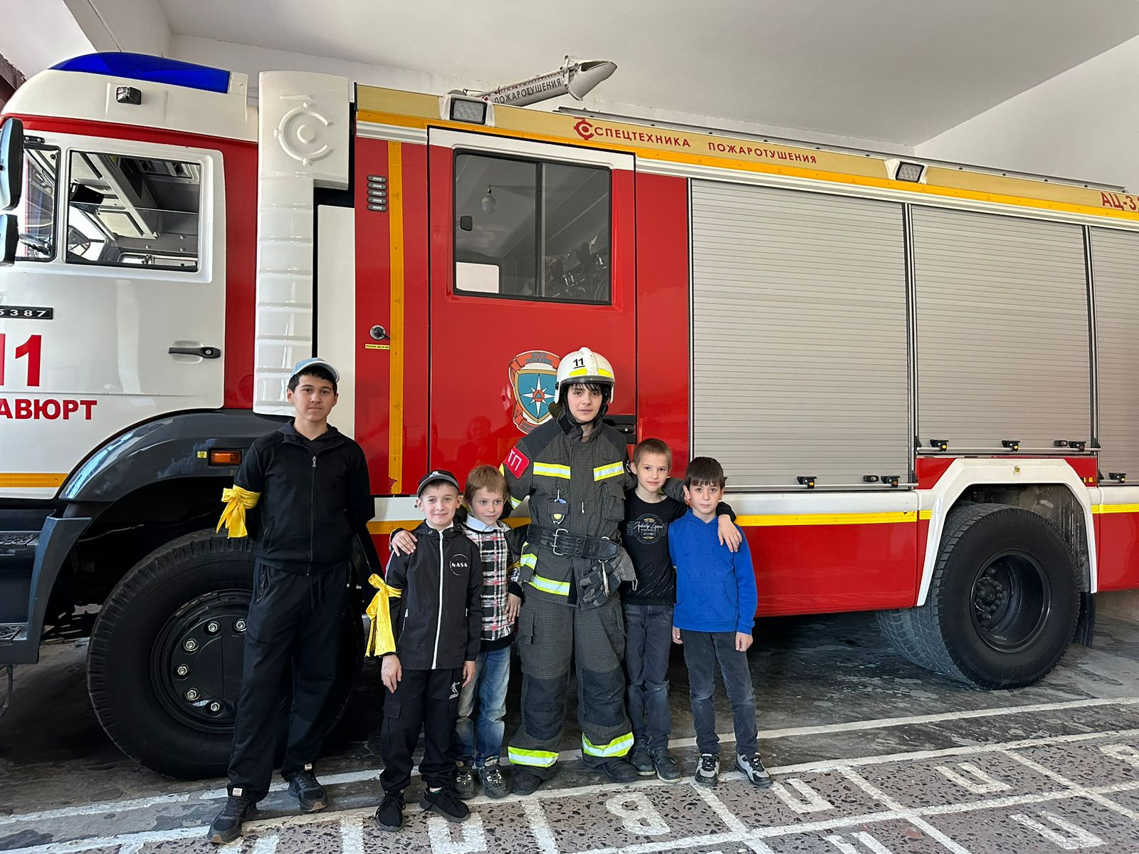 Экскурсия в пожарно-спасательную часть города Хасавюрт