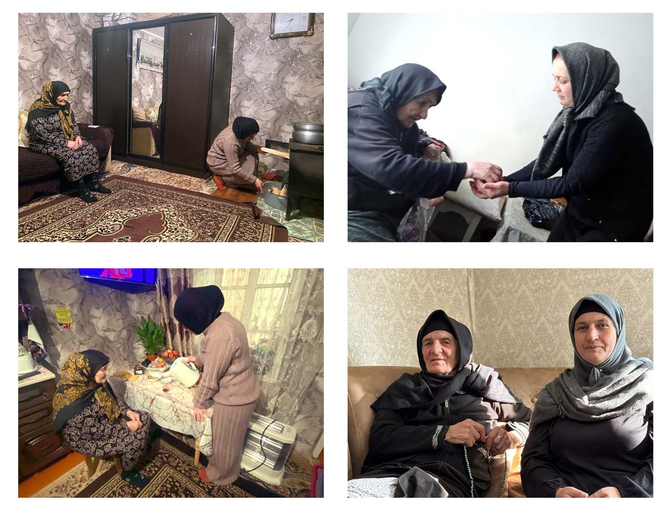 Посещение социальными работниками своих подопечных.