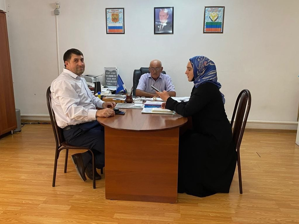 Подворный обход в с.Калининаул