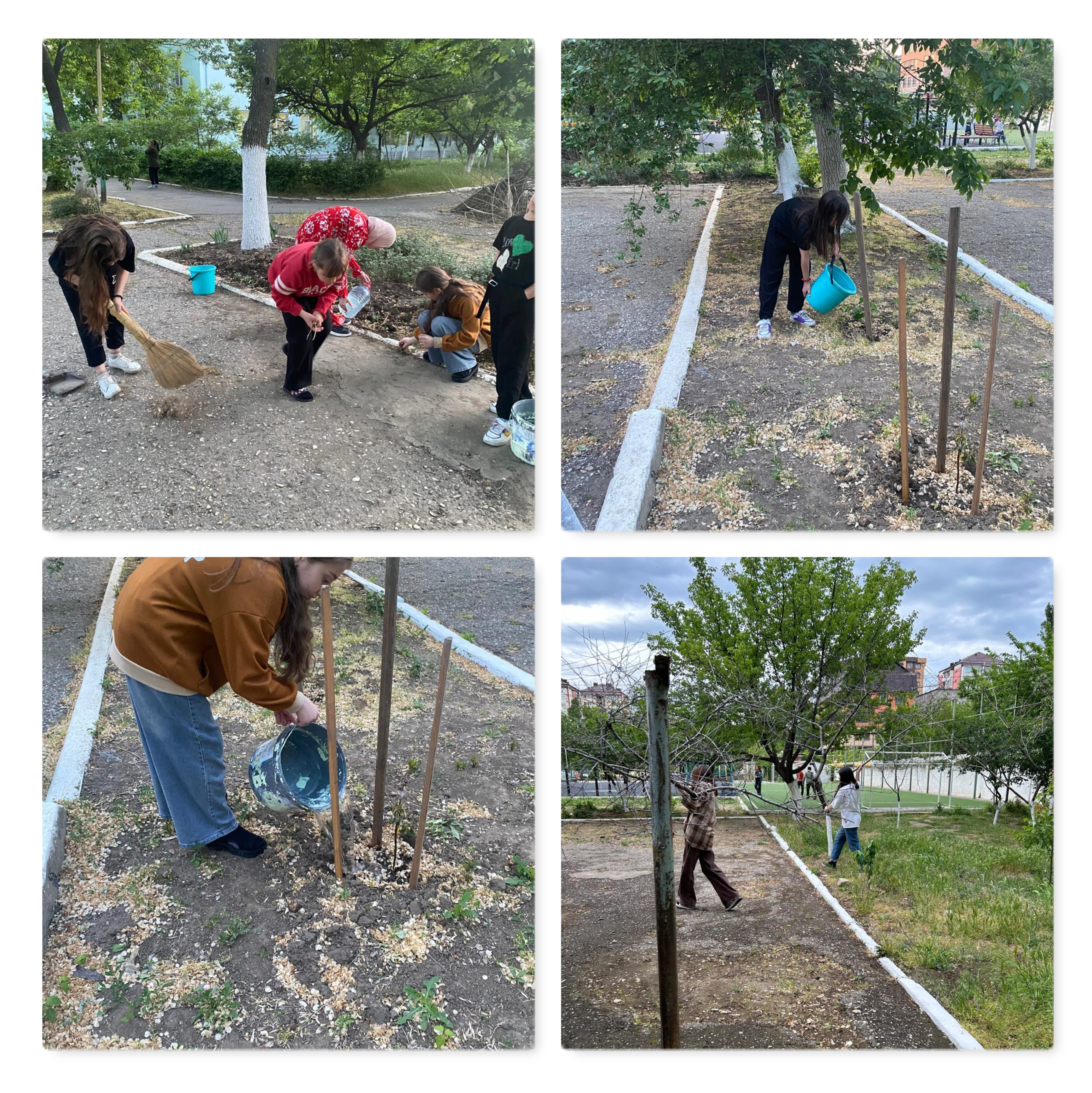 Занятия по труду проходят на территории Центра