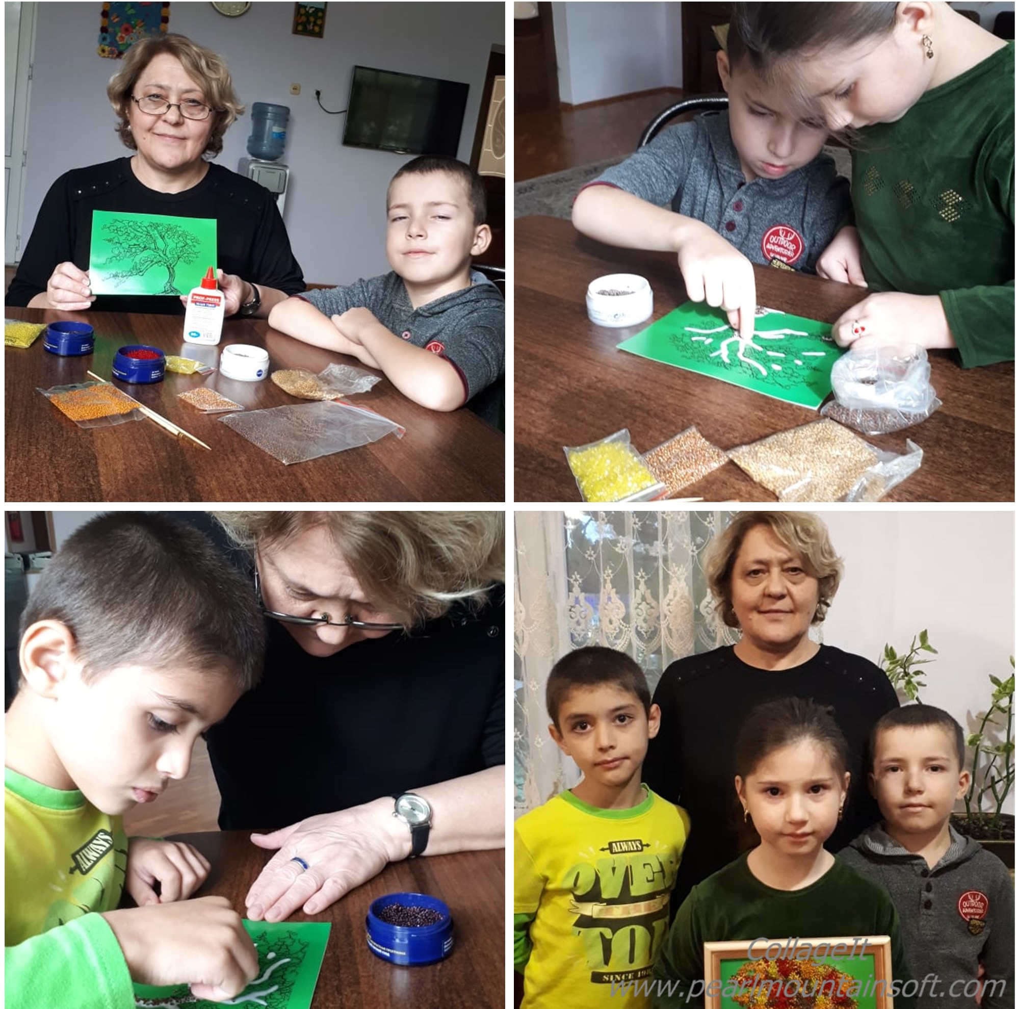 Занятие по аппликации из крупы