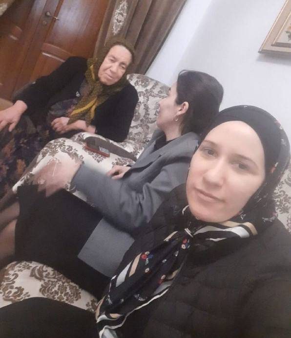 Встретили пожилую подопечную после  выписки  из больницы.