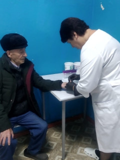 Мобильная бригада по доставке граждан старше 65 лет для прохождения диспансеризации, медицинского осмотра мед. учреждения