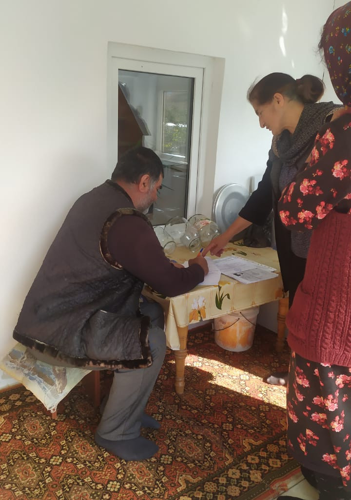 Обследование бытовых условий пожилых в с.Куштиль