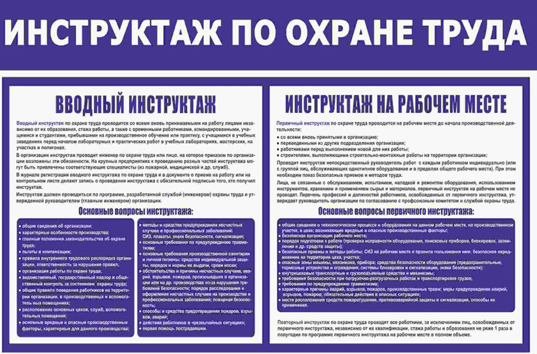 Инструктаж по охране труда на рабочем месте