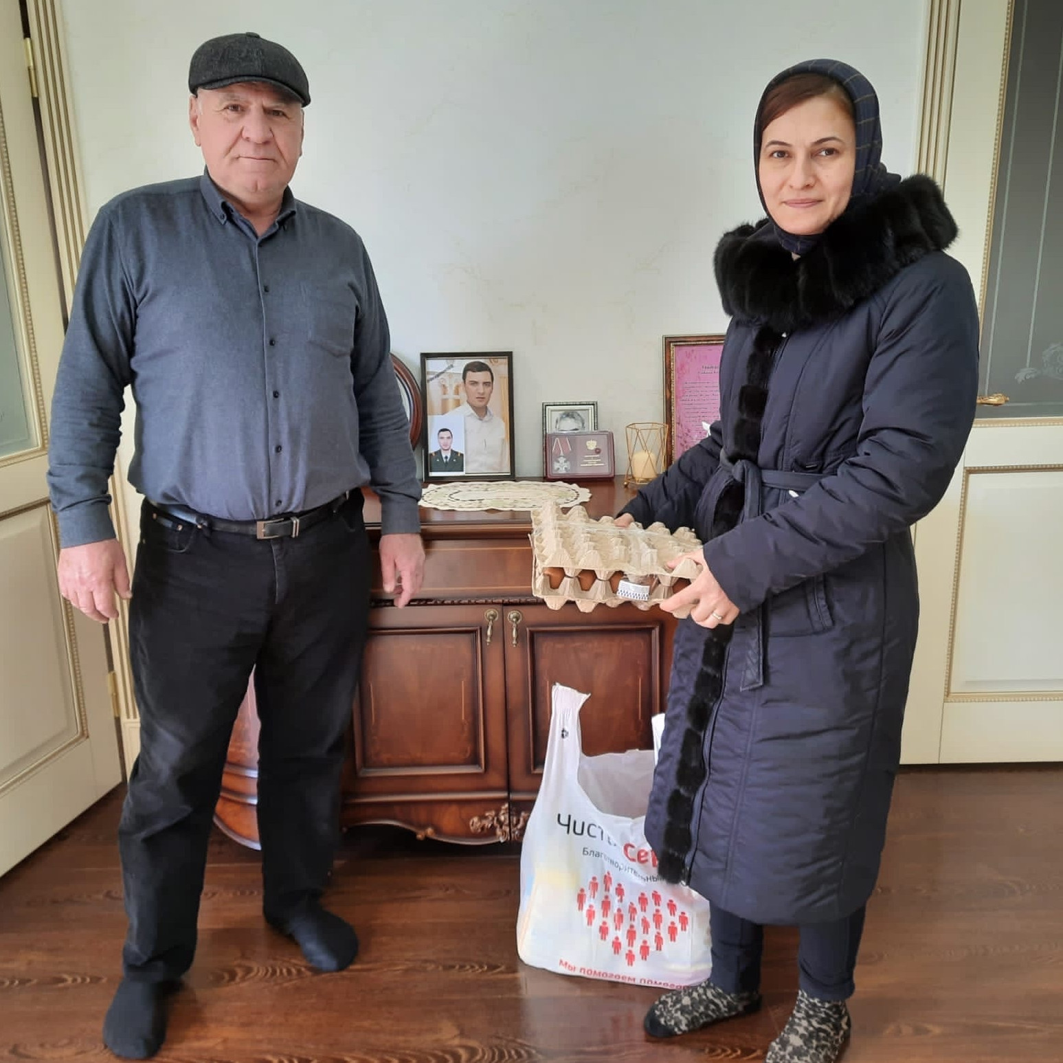 Посещение на дому семей погибших участников СВО