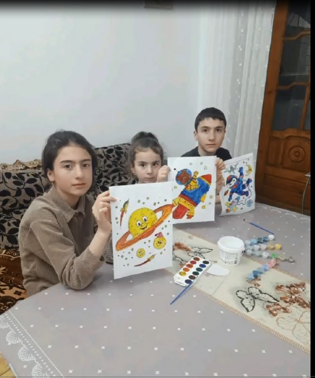 Занятие посвящённое Дню космонавтики.