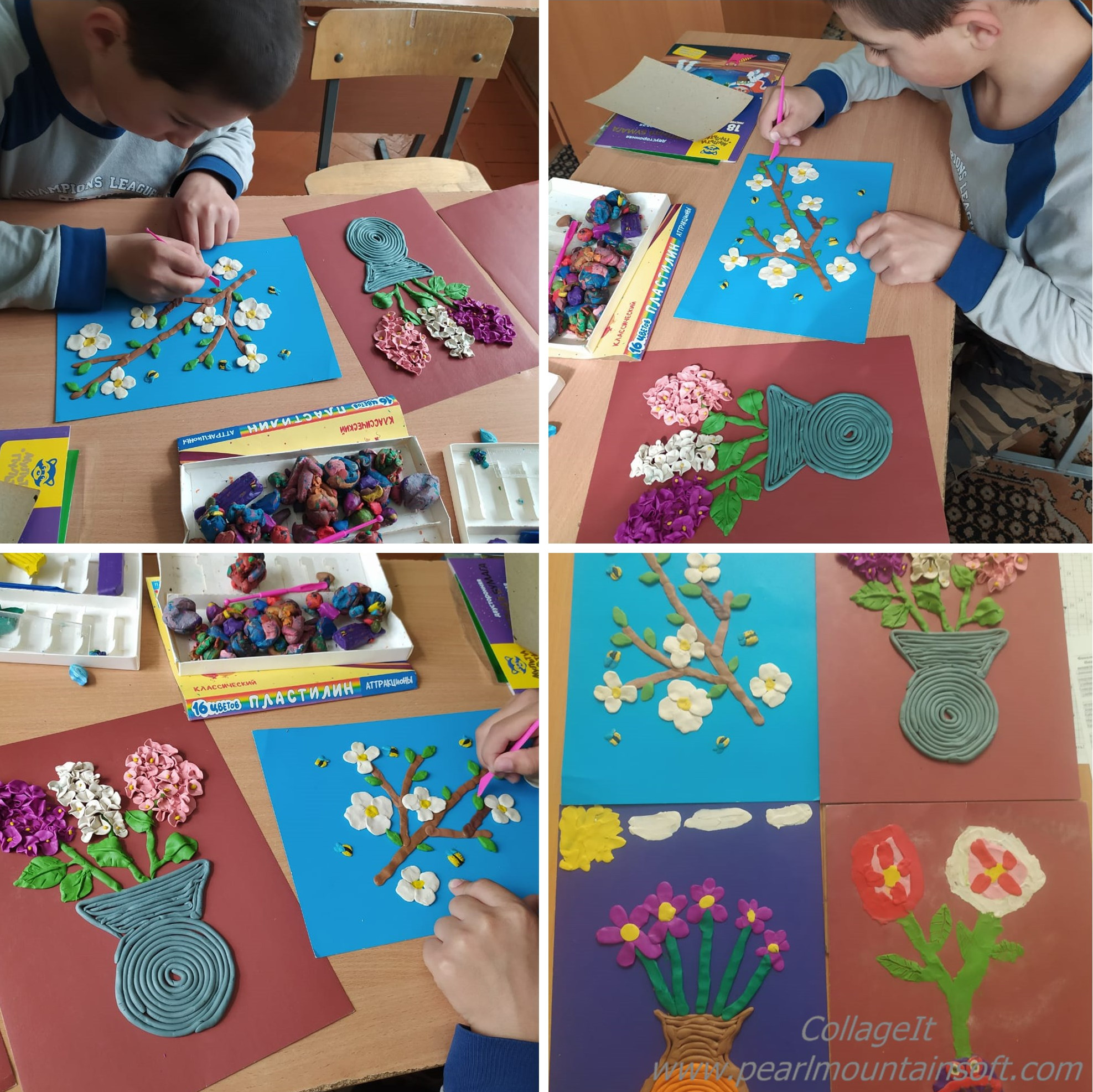 Творческое занятие на тему: «Весенние букеты»