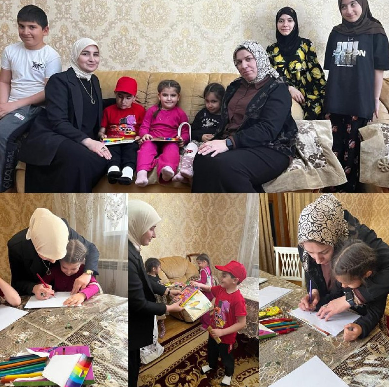 Вручили подарки в виде канцелярских принадлежностей и сладости. #кцсон#отделсемьи