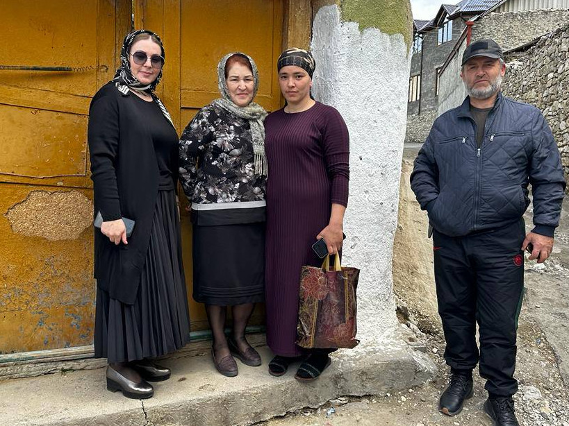 Посещение на дому военнослужащих семей по Гунибскому району.