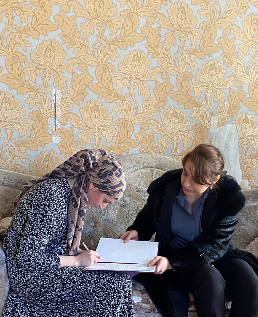 Проверка нуждаемости социальных услугах с. Черняевка.