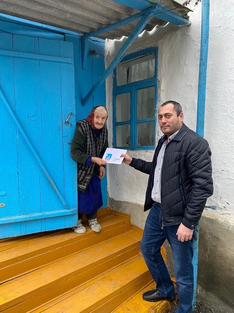 Вручение поздравительного письма