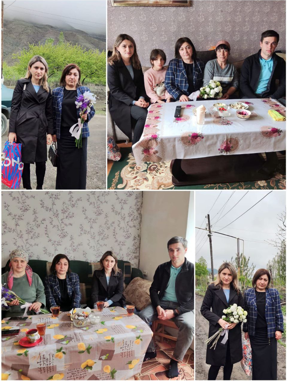 Посещение  социально малообеспеченных семей.