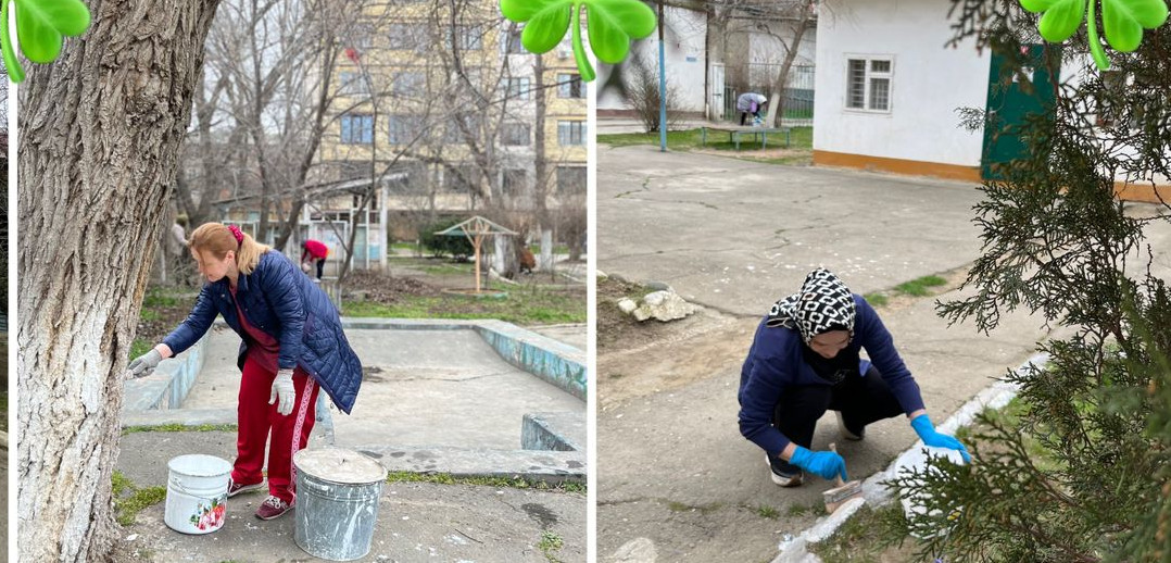 Общереспубликанский субботник в ГБУ РД РЦДПОВ в МО "г. Кизилюрт".