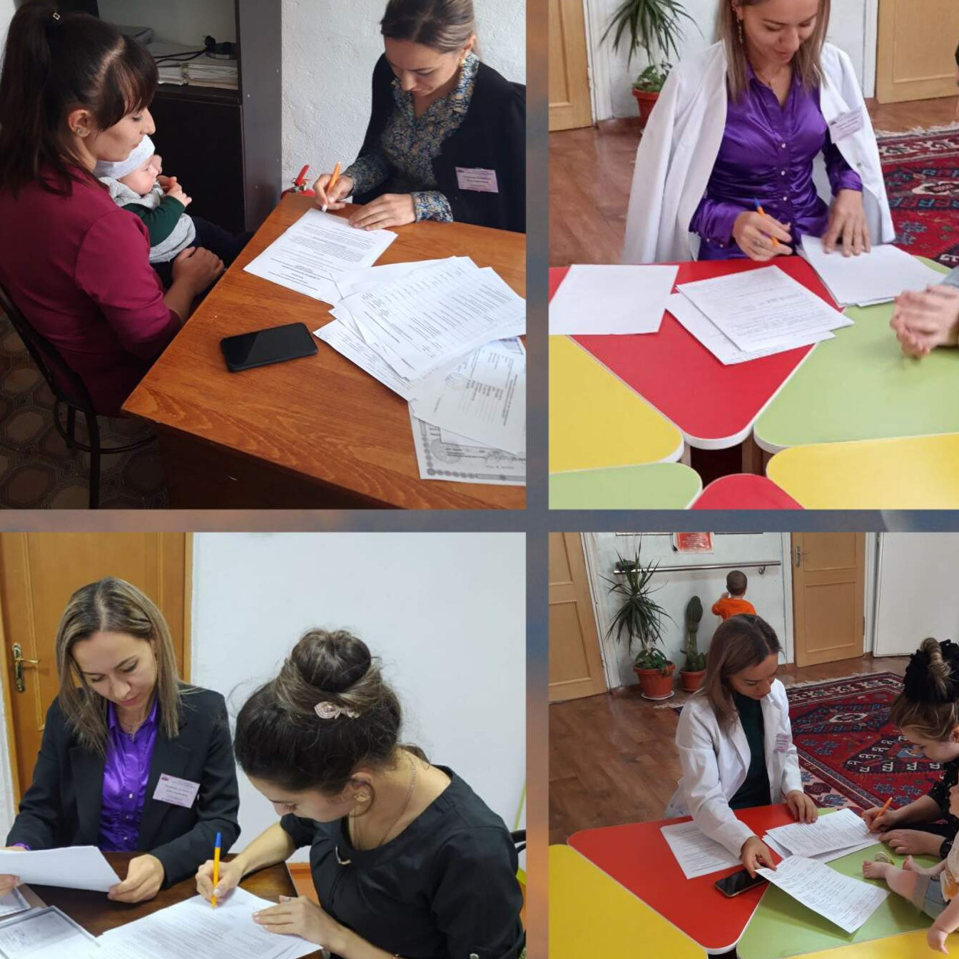 Прием детей.