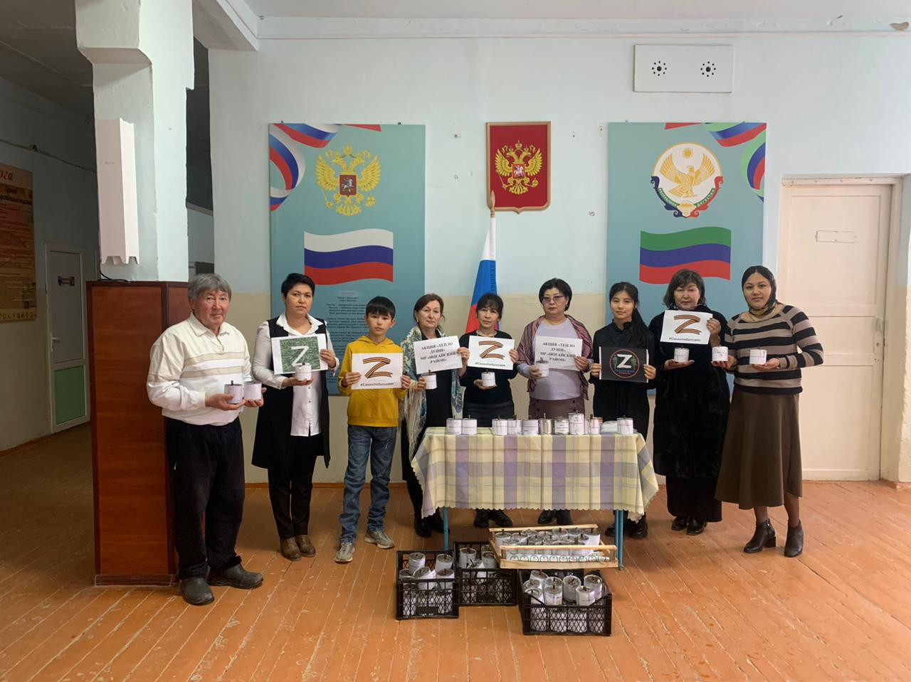 Комплексный центр соцобслуживания Минтруда РД в Ногайском районе помог изготовить блиндажные свечи для военнослужащих, находящихся  в зоне СВО