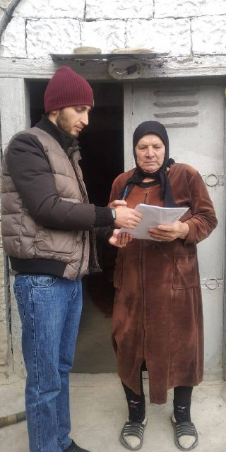 Подворный обход в с. Ругуджа.