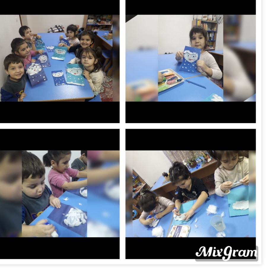 Аппликация "Снежная тучка"