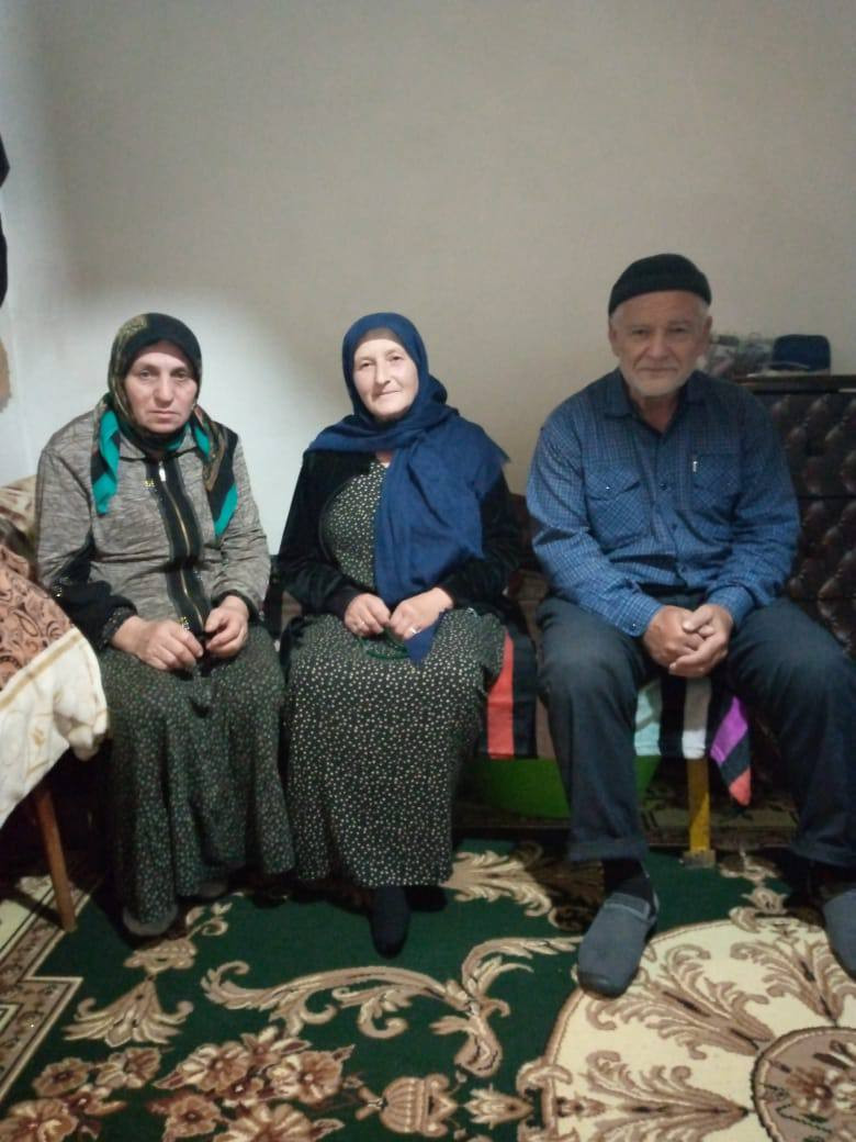 Посещение получателей социальных услуг -супружеской пары, для оказания им социальных услуг.