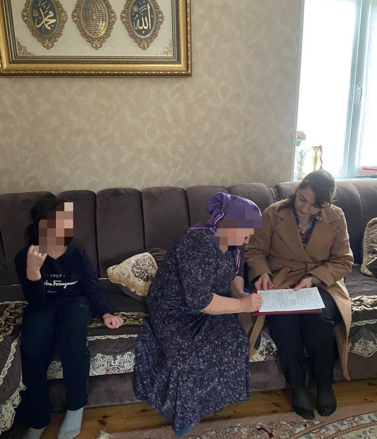 Проверка нуждаемости социальных услугах с. Б. Задоевка.