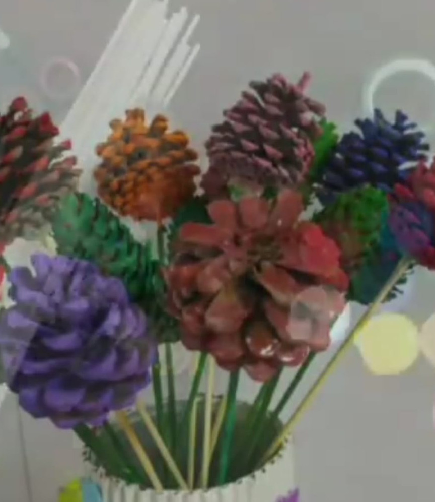 "Букет из шишек".