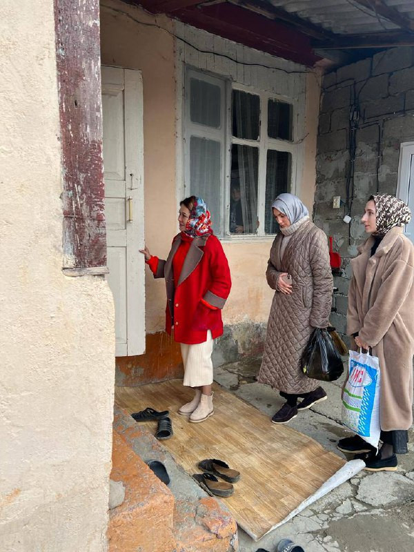 Социальные структуры Кизлярского района посетили семьи погибших.