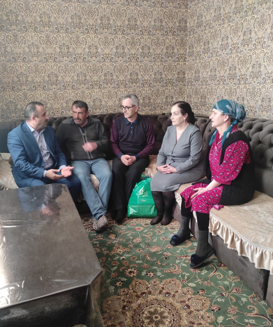 Посещение семей мобилизованных с  Курахского района