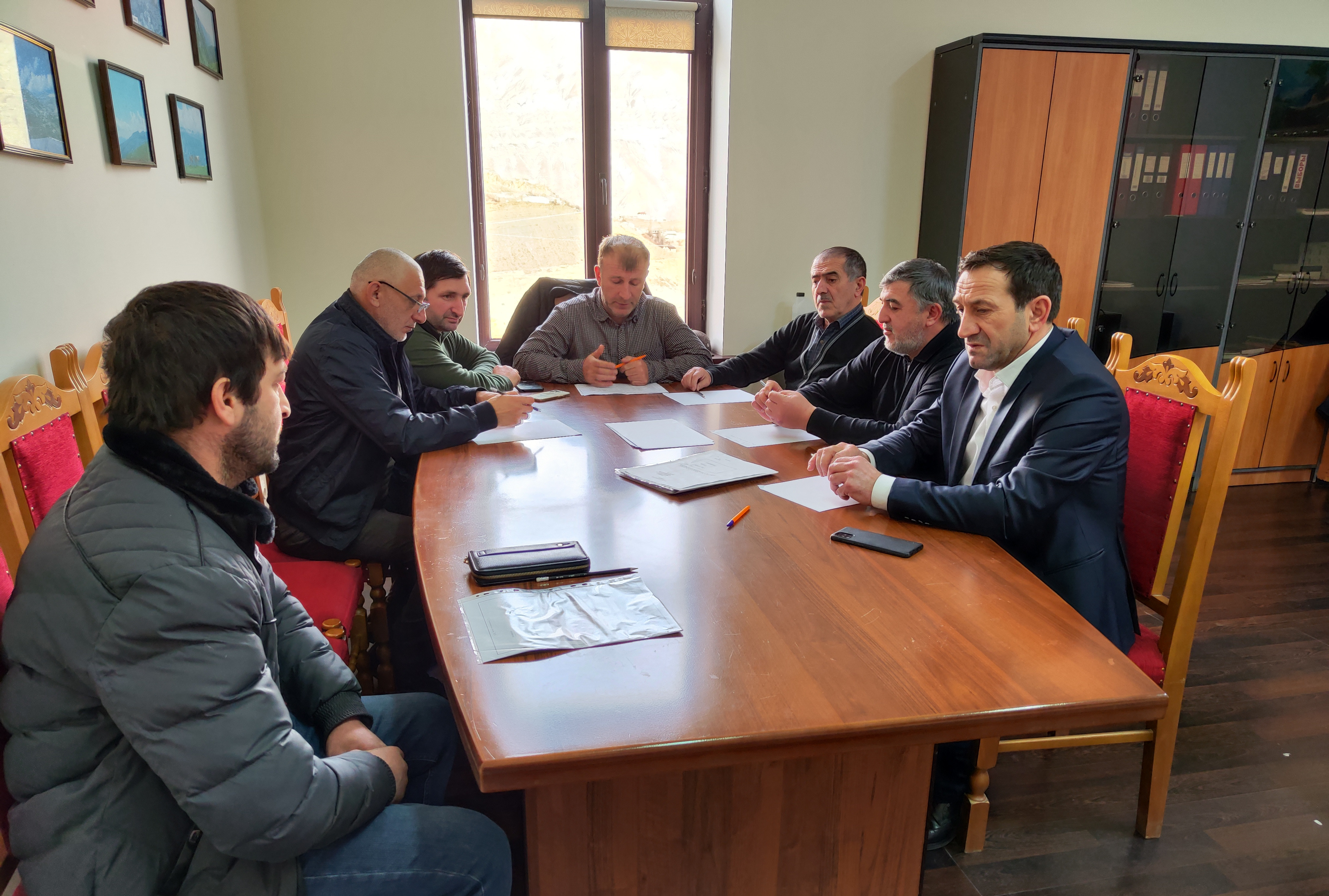 Заседание комиссии по соц контракту.