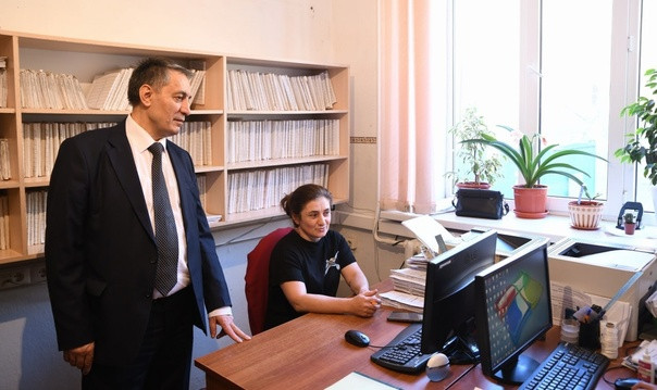 Абдурахман Махмудов проверил деятельность подведомственных учреждений Минтруда Дагестана в Дахадаевском районе