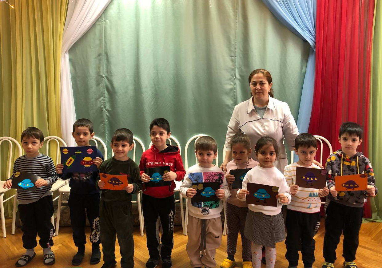 Детям было рассказано о первом полете в космос Юрия Гагарина