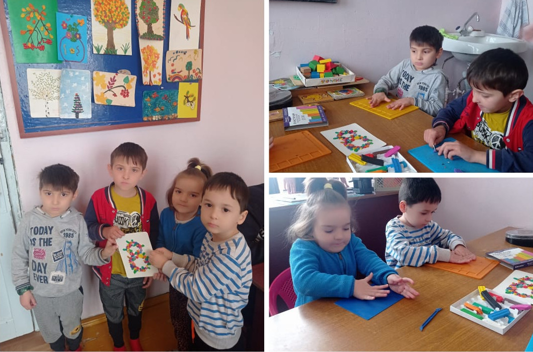 Открытки из пластилина на 8 Марта