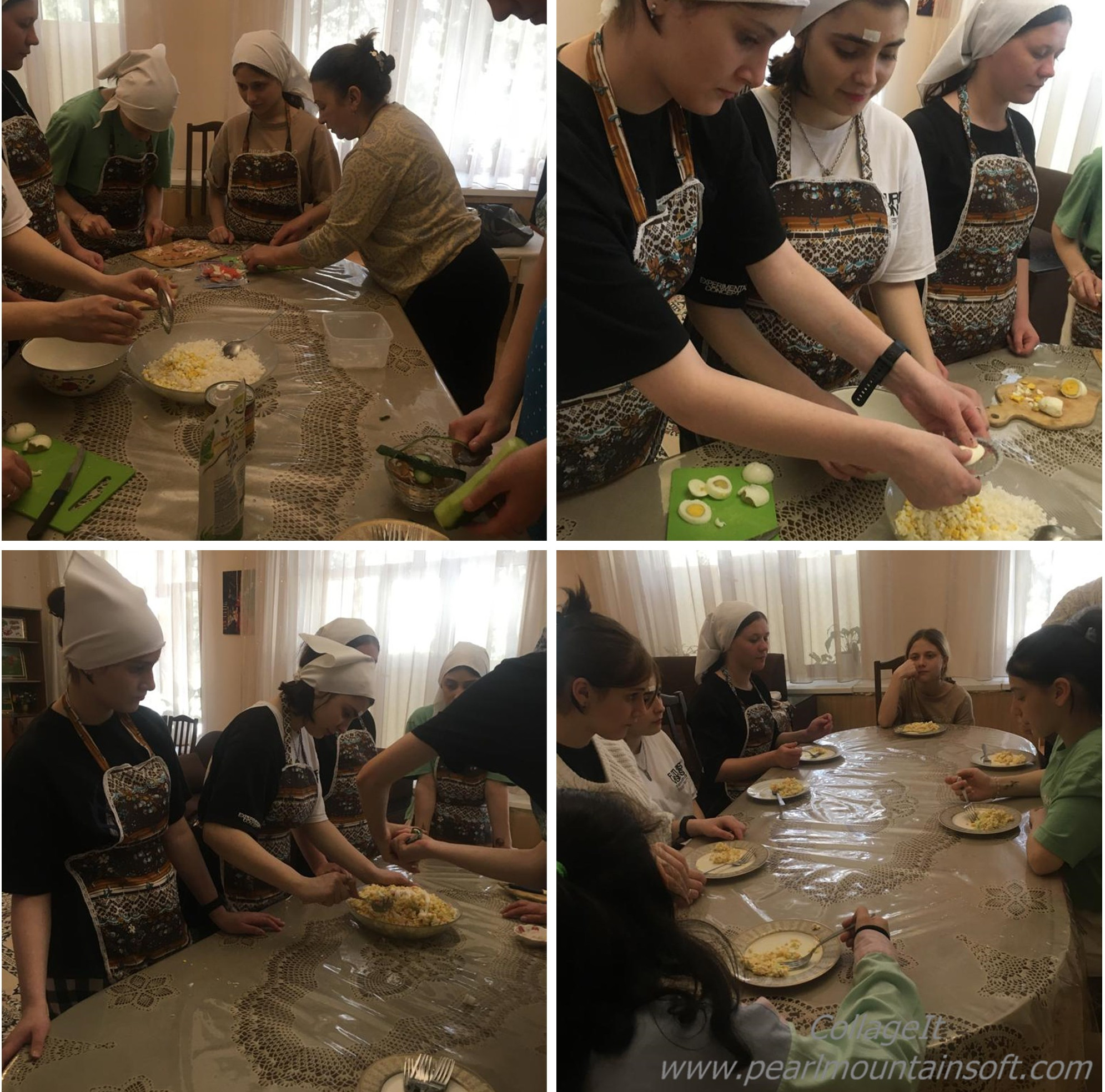 Кулинарный урок по приготовлению крабового салата прошел в ГКУ РД СРЦН (г. Махачкала)