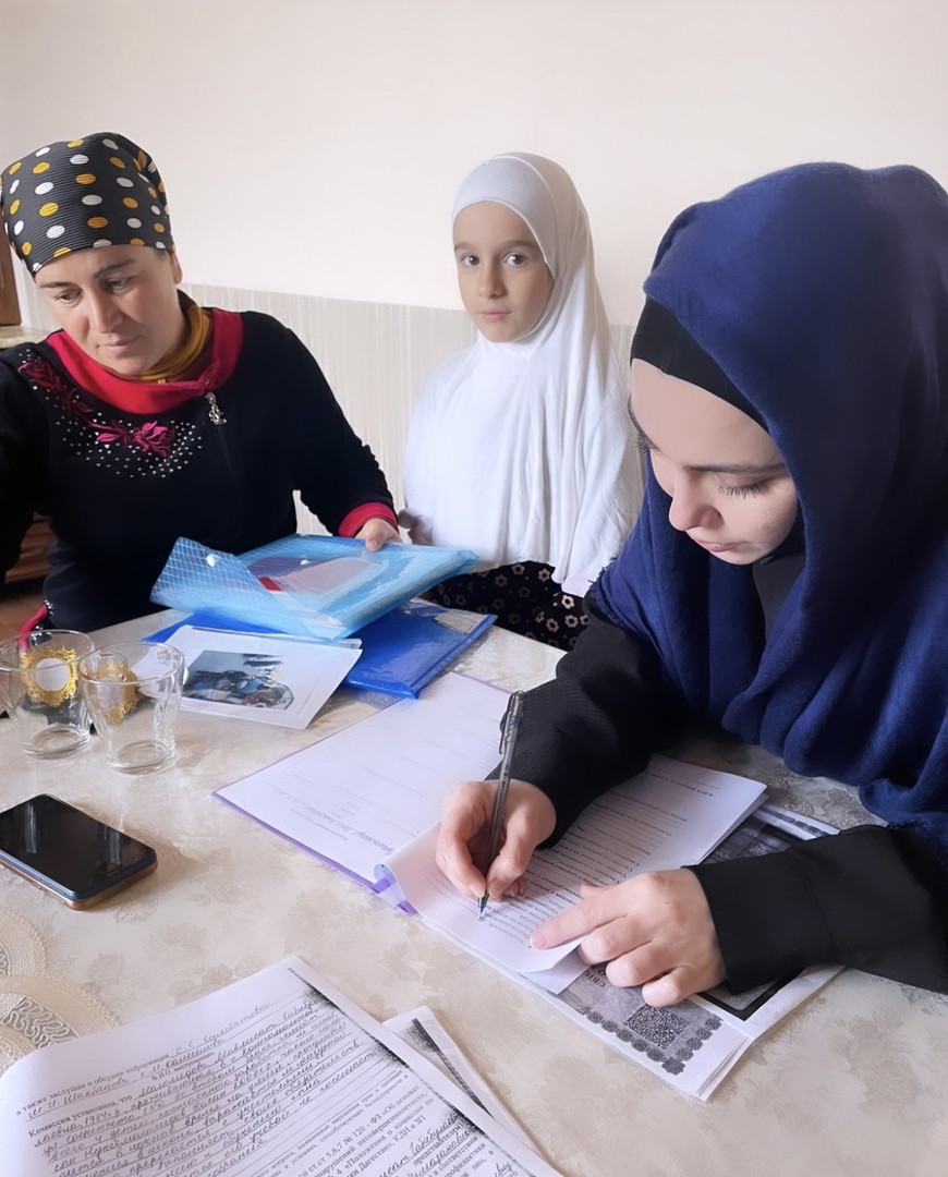 Выезд психолога Центра в село Комсомольское.