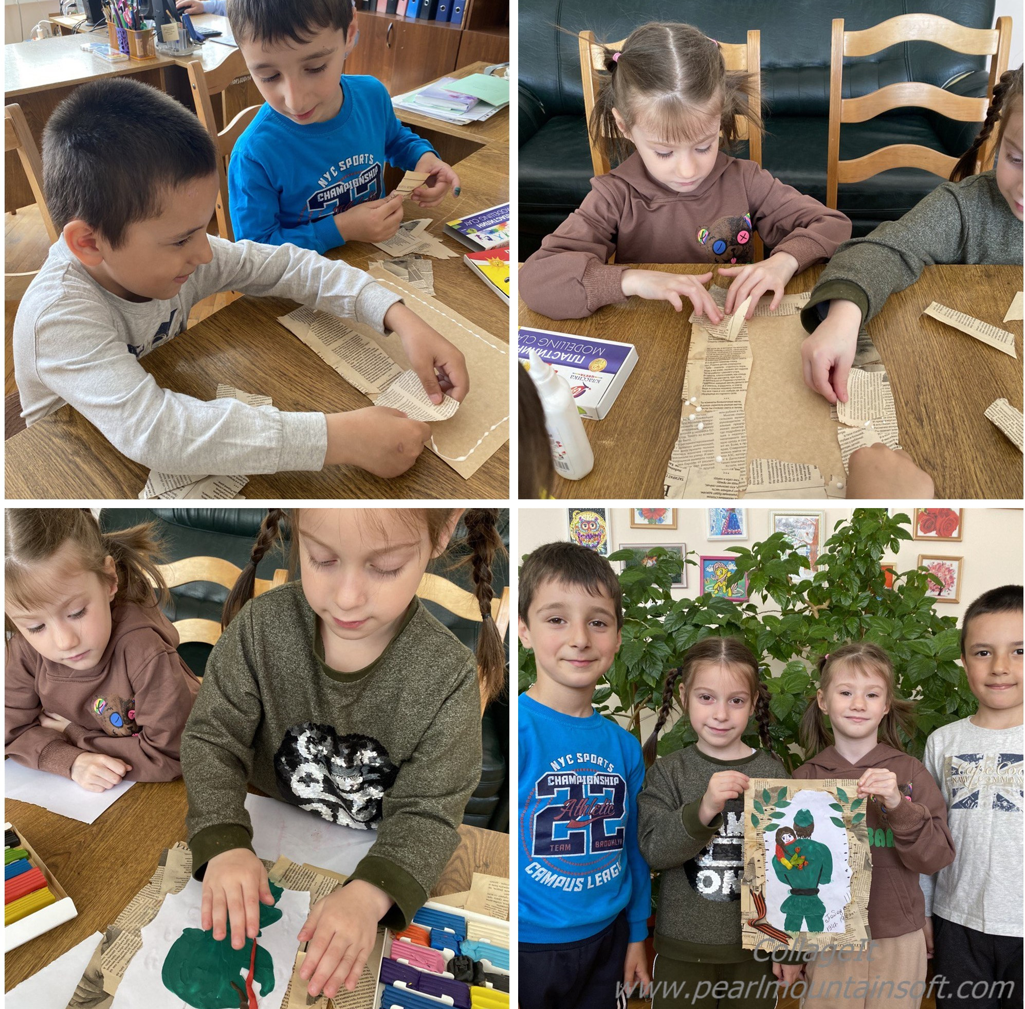 Занятие  по изготовлению картины ко Дню Победы