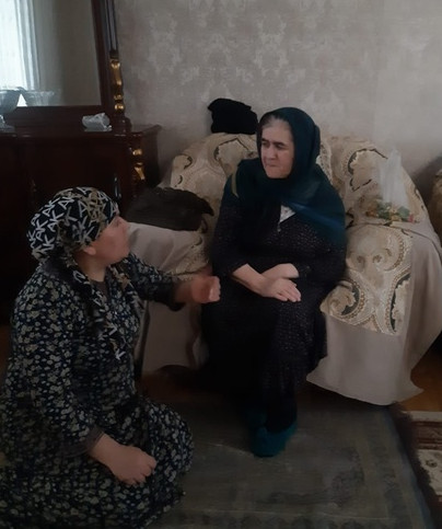 с. Агачаул соцработник Сулейманова Б. предоставление соц. бытовых услуг.