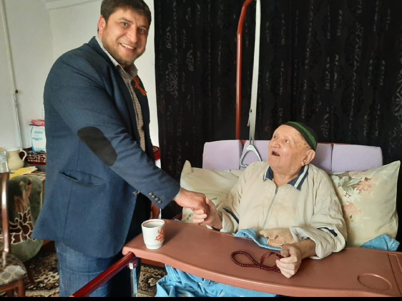 Посетили участника ВОВ Кубатова Касума Касумовича