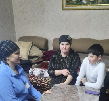 Посетили семьи мобилизованных граждан