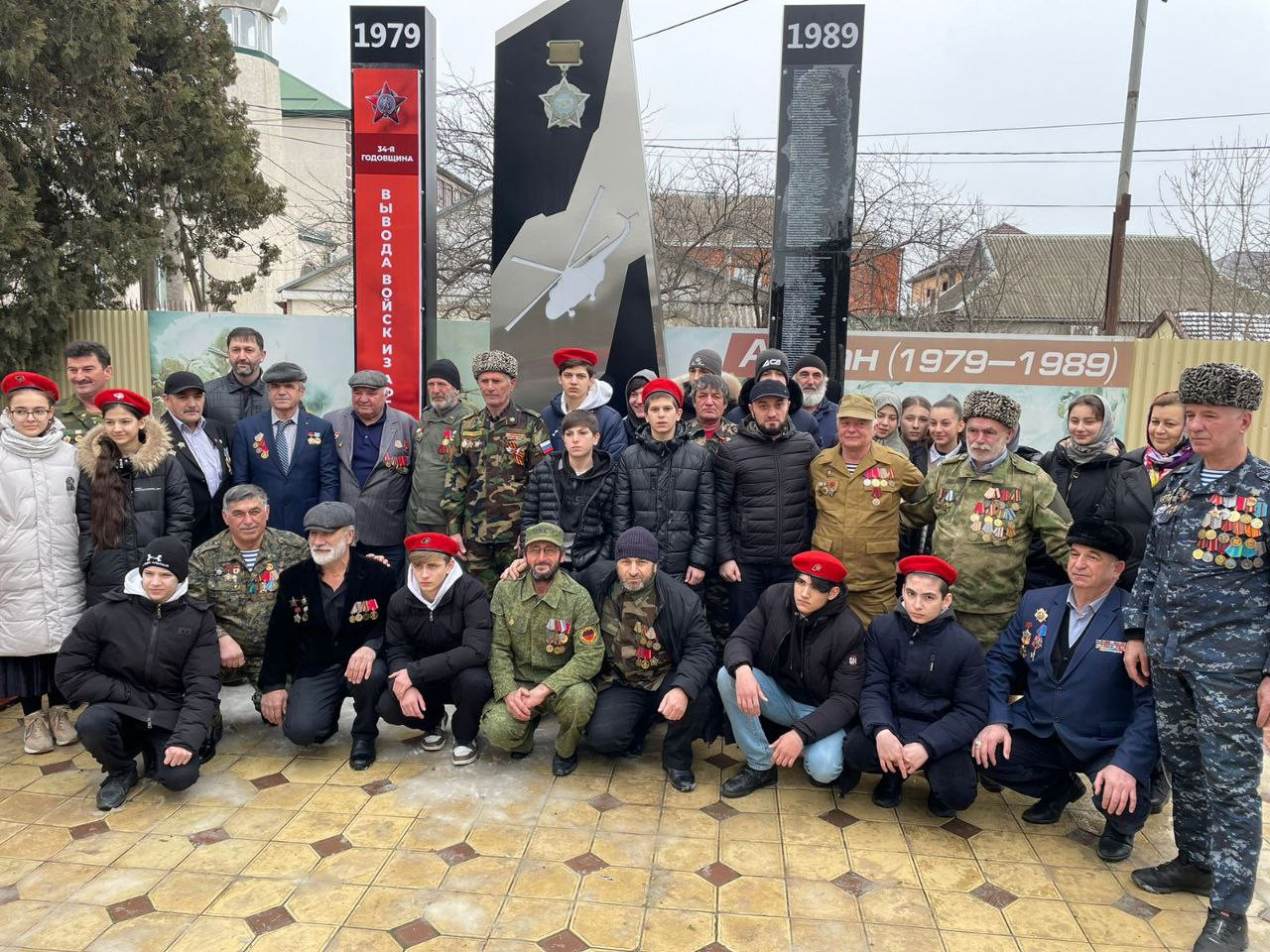 В Хасавюртовском районе прошли мероприятия, посвященные 34-й годовщине вывода советских войск из Афганистана