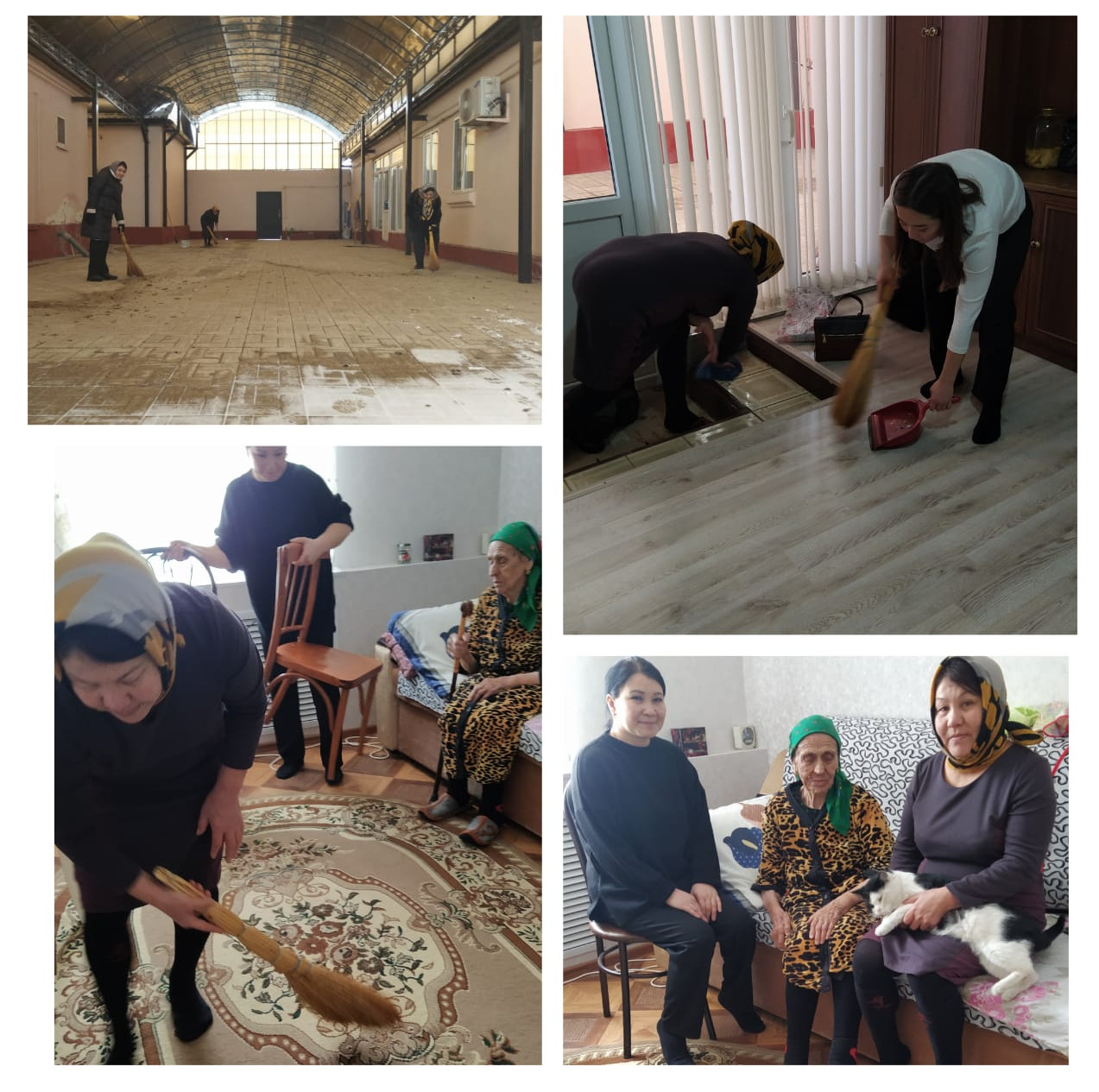 Уборка территории у получателя социальных услуг